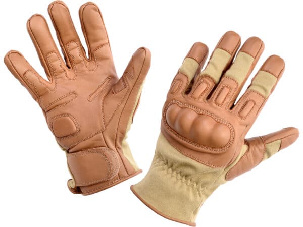 Gants Tactiques de Combat Ignifuge en Nomex® et Kevlar® avec Protection en Cuir – Image 2